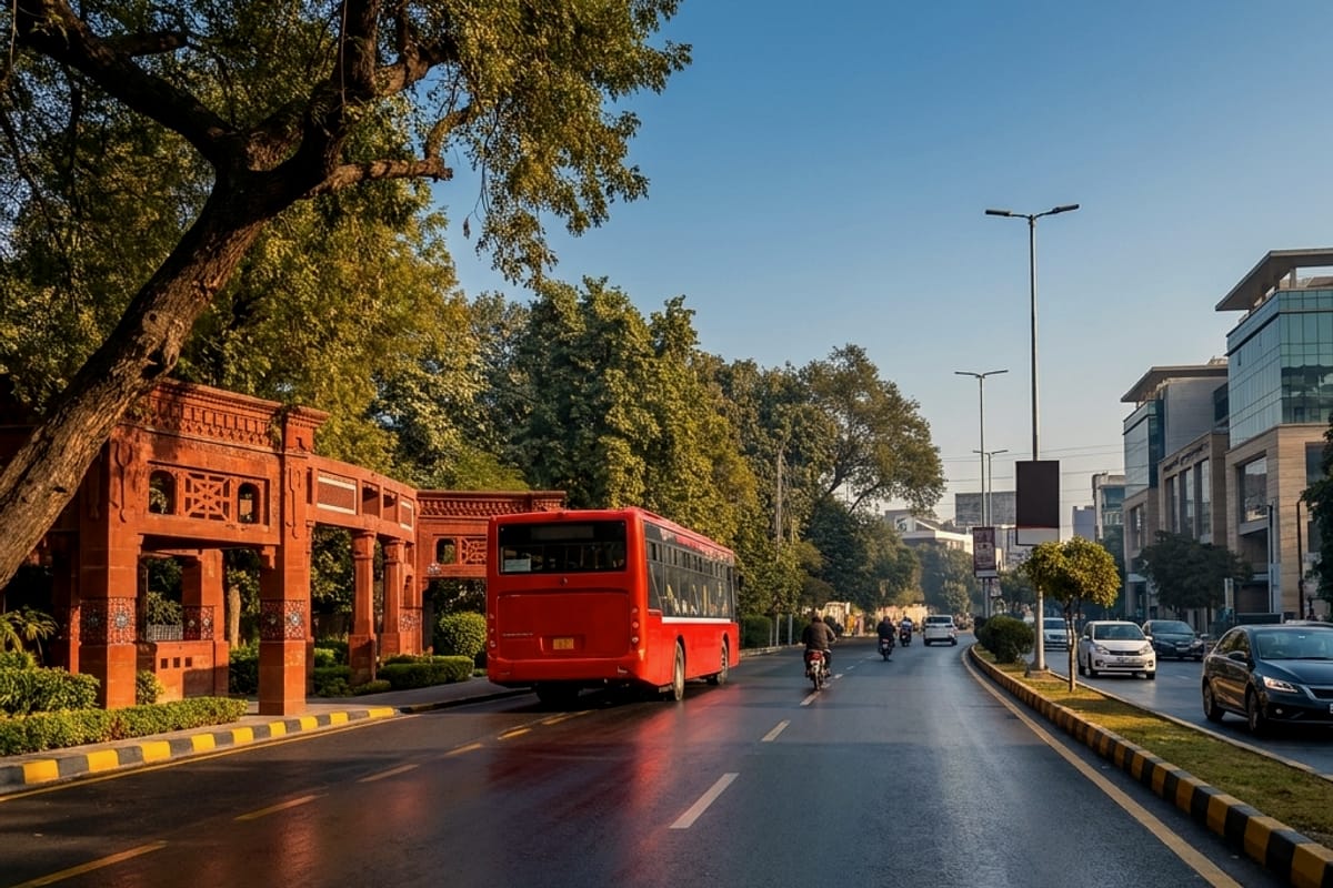 Street in Model Town, Lahore